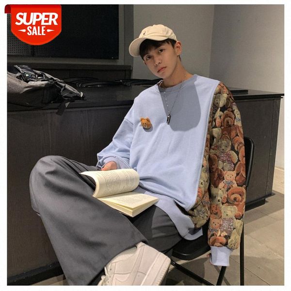 intfeday net celebrity flow personality bear print color block sweater men and women #ee5o, Black
intfeday net celebrity flow personality bear print color block sweater men and women #ee5o, Black