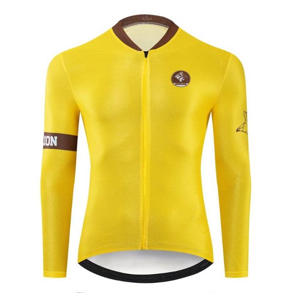 summer long sleeves yellow ciclismo bike maillot breathable mtb clothing ropa bicycle kit team tour cycling jersey racing jackets, Black;red
summer long sleeves yellow ciclismo bike maillot breathable mtb clothing ropa bicycle kit team tour cycling jersey racing jackets, Black;red