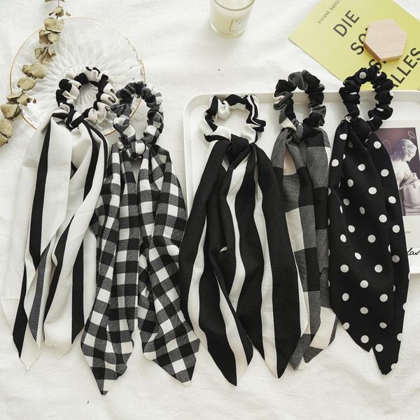 bow hair scrunchies women hair scarf tie rope rubber bands long streamer ponytail holder hair accessories striped dot plaid optional, Slivery;white
bow hair scrunchies women hair scarf tie rope rubber bands long streamer ponytail holder hair accessories striped dot plaid optional, Slivery;white