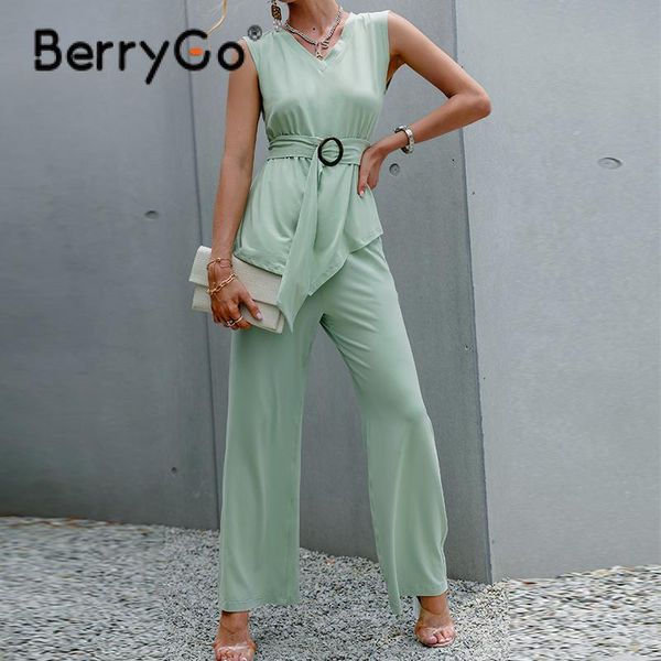 women's two piece pants berrygo asymmetric v-neck sleeveless women sets summer casual belt elastic set office lady soft solid suit, White
women's two piece pants berrygo asymmetric v-neck sleeveless women sets summer casual belt elastic set office lady soft solid suit, White