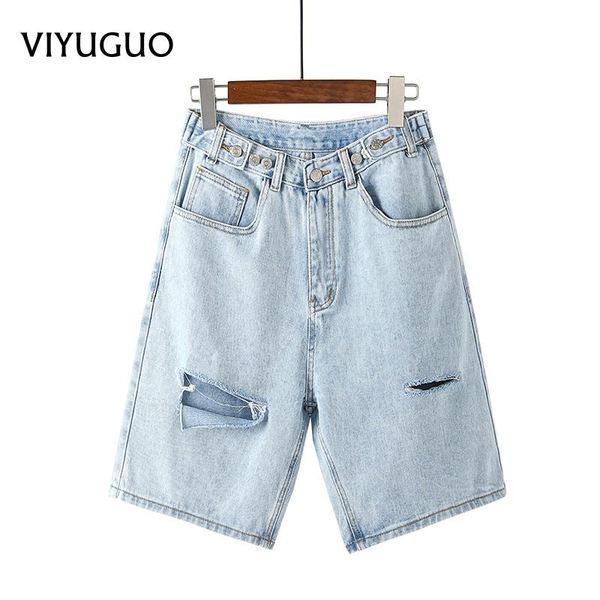 women's jeans viyuguo fashion hole loose high waist five-point 2021 summer ripped wide leg pants adjustable light blue
women's jeans viyuguo fashion hole loose high waist five-point 2021 summer ripped wide leg pants adjustable light blue
