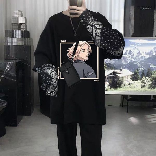 men's t-shirts 2021 anime tokyo revengers print tshirt manga baji keisuke casual street style tee short sleeve summer men women t-shirt, White;black
men's t-shirts 2021 anime tokyo revengers print tshirt manga baji keisuke casual street style tee short sleeve summer men women t-shirt, White;black