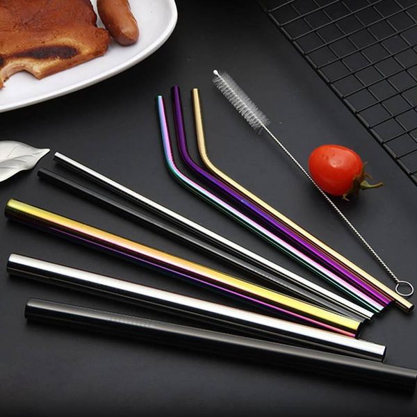 drinking straws reusable straw 304 stainless steel metal with cleaner brush for mugs kitchen bar party accessory est
drinking straws reusable straw 304 stainless steel metal with cleaner brush for mugs kitchen bar party accessory est