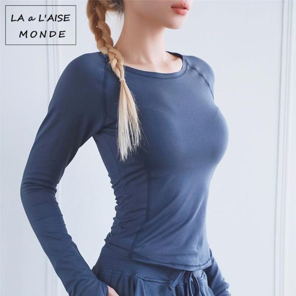 yoga outfits slim full nude running sports clothes ruffled slimming long-sleeved gym t shirt crop women, White;red
yoga outfits slim full nude running sports clothes ruffled slimming long-sleeved gym t shirt crop women, White;red