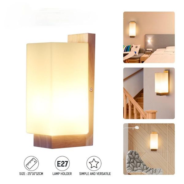 nordic oak led wall lamp e27 base indoor high-end design household suitable for el bedroom bedside
nordic oak led wall lamp e27 base indoor high-end design household suitable for el bedroom bedside