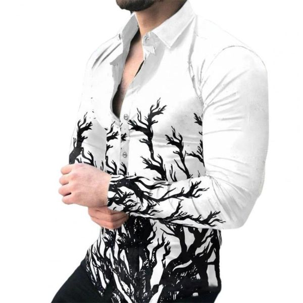 men's casual shirts 2021 spring autumn men fashion turn-down collar buttoned shirt digital printing long sleeve streetwear, White;black
men's casual shirts 2021 spring autumn men fashion turn-down collar buttoned shirt digital printing long sleeve streetwear, White;black