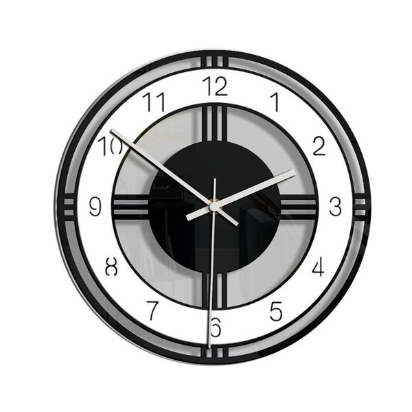 wall clocks round acrylic clock disc stylish household bedroom hanging bar decor without battery (black)
wall clocks round acrylic clock disc stylish household bedroom hanging bar decor without battery (black)