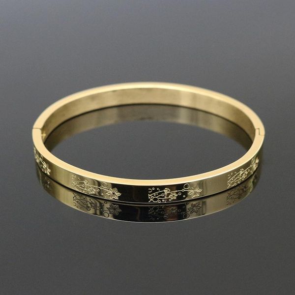 bangle fashion stainless steel lotus flower bracelets & bangles for women party gift pulseira love cute bracelet jewelry, Black
bangle fashion stainless steel lotus flower bracelets & bangles for women party gift pulseira love cute bracelet jewelry, Black