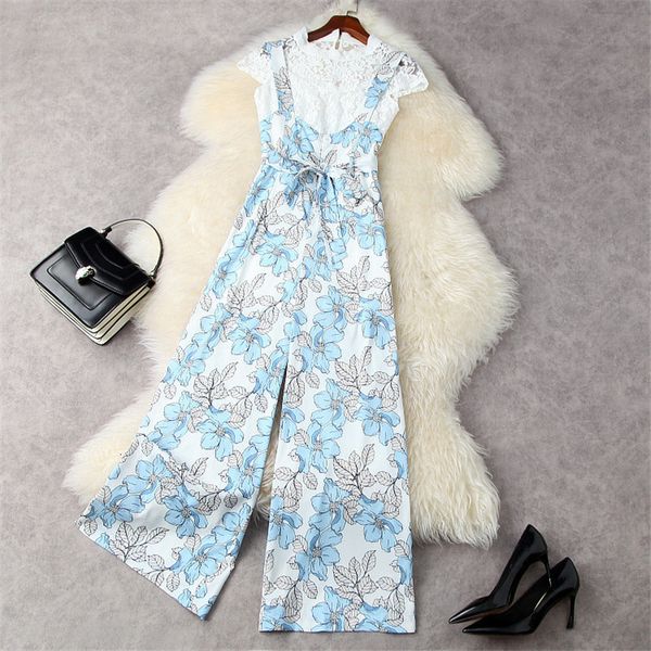women's two piece pants high street fashion will see women's clothes hollow white lace shirt designers and printing overalls suit
women's two piece pants high street fashion will see women's clothes hollow white lace shirt designers and printing overalls suit