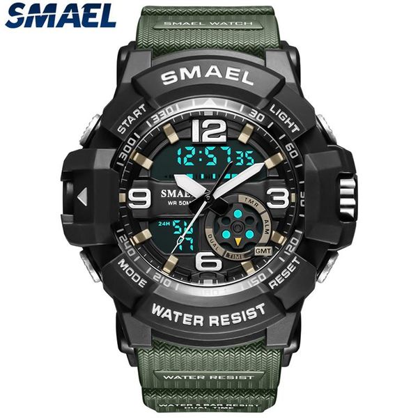 wristwatches smael men watch original brand quartz waterproof fashion calendar week alarm sports wrist digital relogio masculino, Slivery;brown
wristwatches smael men watch original brand quartz waterproof fashion calendar week alarm sports wrist digital relogio masculino, Slivery;brown