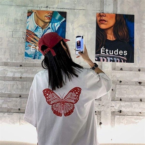 pure white butterfly butterflies short-sleeved t-shirt female autumn korean version of skin barrier ins jacket studen women's
pure white butterfly butterflies short-sleeved t-shirt female autumn korean version of skin barrier ins jacket studen women's