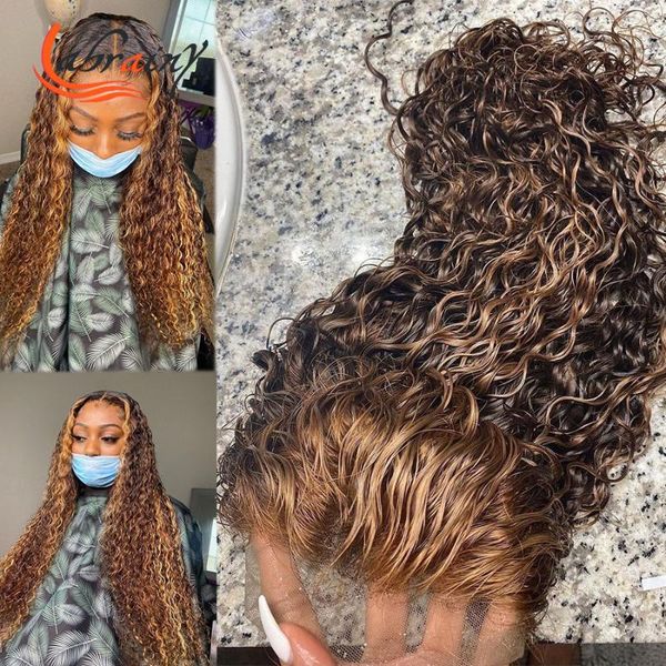inch hd transparent lace front human hair wigs highlight honey blonde kinky curly full wig ombre pre plucked deep weave13x6x1, Black;brown
inch hd transparent lace front human hair wigs highlight honey blonde kinky curly full wig ombre pre plucked deep weave13x6x1, Black;brown