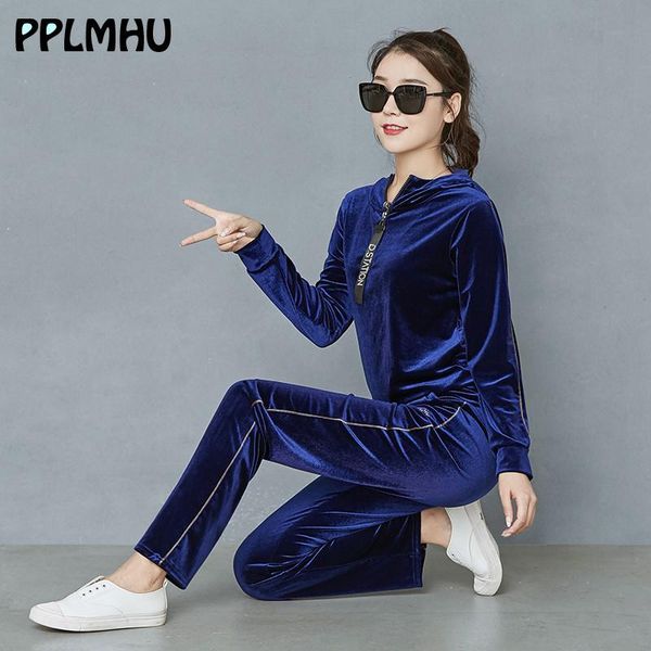 two piece dress women velvet tracksuits 2 pieces sets outfits spring fashion ensemble fitness sports pullovers zipper letter t-shirt and pan, White
two piece dress women velvet tracksuits 2 pieces sets outfits spring fashion ensemble fitness sports pullovers zipper letter t-shirt and pan, White