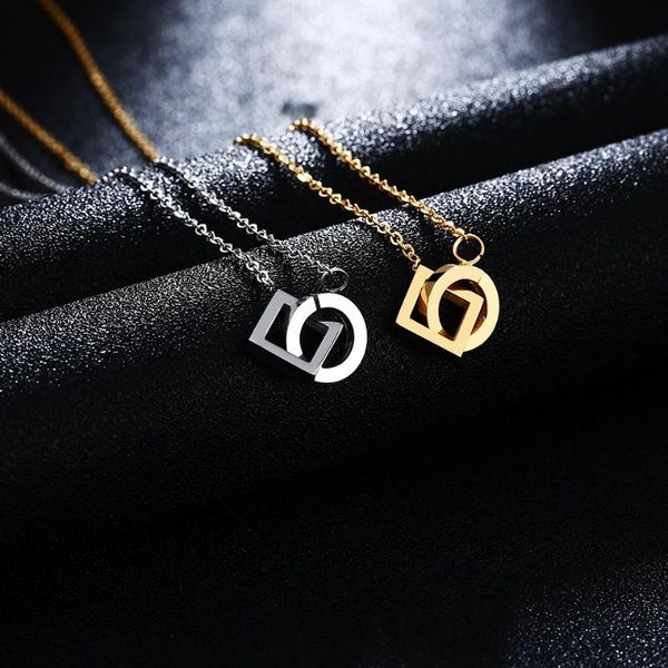 jewelry geometry double square pendant necklaces for women wholesale titanium steel chain choker necklace chains, Silver
jewelry geometry double square pendant necklaces for women wholesale titanium steel chain choker necklace chains, Silver