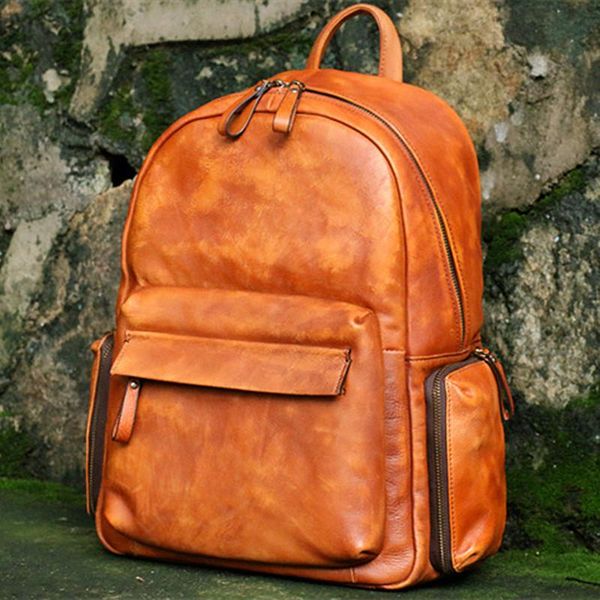 first layer cowhide men backpack simple casual large capacity lapbag leather backpacks
first layer cowhide men backpack simple casual large capacity lapbag leather backpacks
