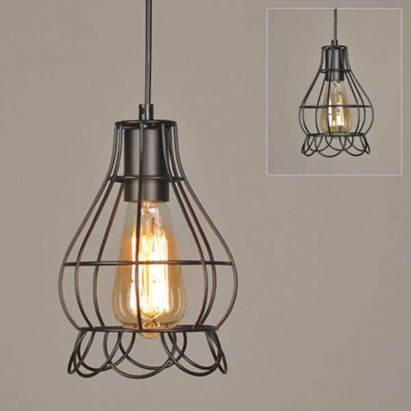 black metal wire iron lampshade e27 thread industrial hanging ornament fashion bedroom romantic parlor decorative objects & figurines
black metal wire iron lampshade e27 thread industrial hanging ornament fashion bedroom romantic parlor decorative objects & figurines