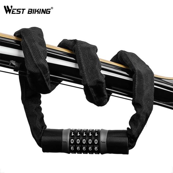 bike locks west biking bicycle lock 5 password digital chain security outddor anti-theft motorcycle cycling accessories
bike locks west biking bicycle lock 5 password digital chain security outddor anti-theft motorcycle cycling accessories