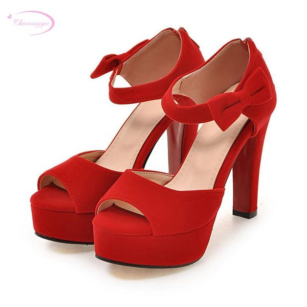 chainingyee wedding style peep toe sandals summer fashion bowknot belt buckle platform high heels women's shoes, Black
chainingyee wedding style peep toe sandals summer fashion bowknot belt buckle platform high heels women's shoes, Black