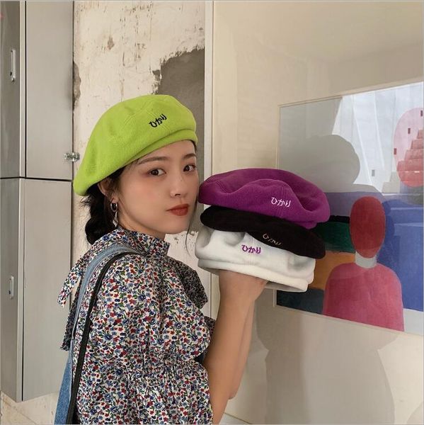 female hong kong style girl soft polar fleece beret berets hats caps gsbl021 fashion all-match harajuku japanese painter hat for autumn and, Blue;gray
female hong kong style girl soft polar fleece beret berets hats caps gsbl021 fashion all-match harajuku japanese painter hat for autumn and, Blue;gray