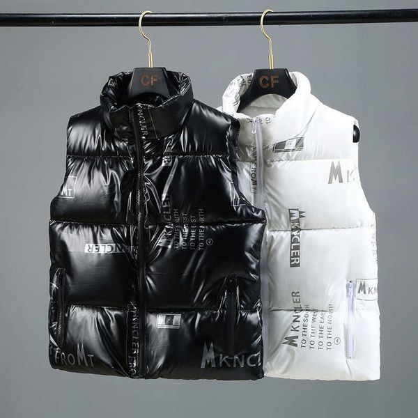 men's and women's hooded winter vest, brightly colored short jacket, cotton cushion, sleeveless, new 2021, Black
men's and women's hooded winter vest, brightly colored short jacket, cotton cushion, sleeveless, new 2021, Black