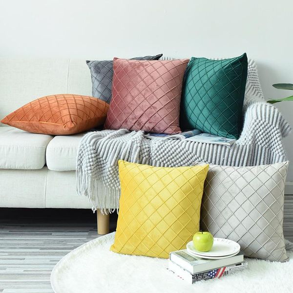 cushion/decorative pillow 45x45/30x50cm solid color plush cushion cover soft grid quilted pillowcase throw backrest
cushion/decorative pillow 45x45/30x50cm solid color plush cushion cover soft grid quilted pillowcase throw backrest