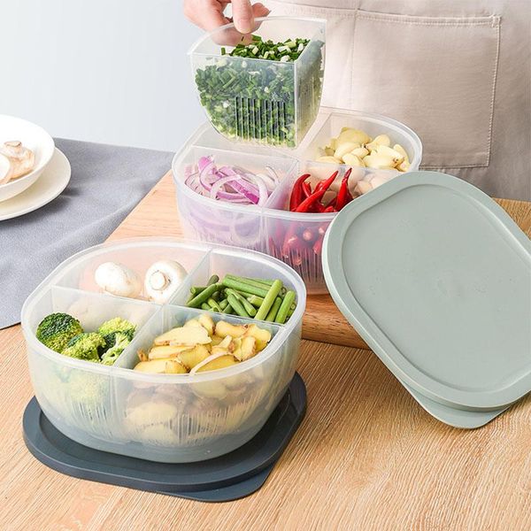 separated fresh-keeping box onion ginger garlic storage basket containers jars with lid organizer container bottles
separated fresh-keeping box onion ginger garlic storage basket containers jars with lid organizer container bottles