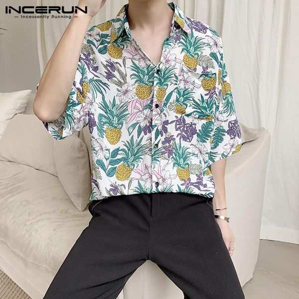 men's casual shirts 2021 fashion floral print men loose half sleeve chic lapel blouse streetwear hawaiian vacation shirt plus size, White;black
men's casual shirts 2021 fashion floral print men loose half sleeve chic lapel blouse streetwear hawaiian vacation shirt plus size, White;black