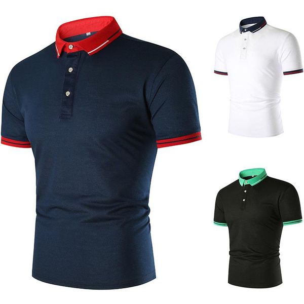 men's polos 2021 vintage summer neckline cuff stripe stitching lapel short-sleeved t-shirt thin large size, White;black
men's polos 2021 vintage summer neckline cuff stripe stitching lapel short-sleeved t-shirt thin large size, White;black