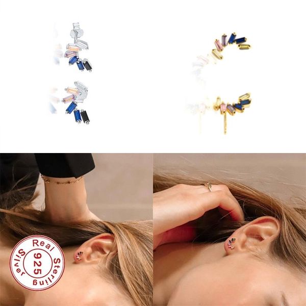 quinby 925 sterling silver simple and fashionable wearing square colored zircon 2021 bijoux earrings stud, Golden;silver
quinby 925 sterling silver simple and fashionable wearing square colored zircon 2021 bijoux earrings stud, Golden;silver