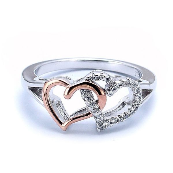 new fashion simple love color separation ring women's heart-shaped micro set zircon jewelry, Black
new fashion simple love color separation ring women's heart-shaped micro set zircon jewelry, Black
