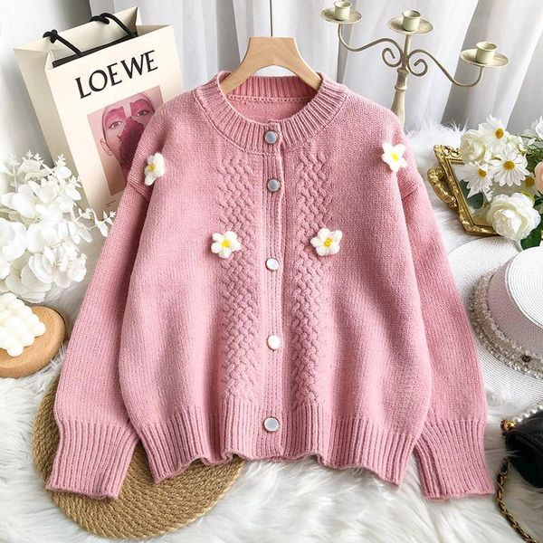 women's knits & tees korobov korean sweet chic autumn winter women cardigans 2021 fashion o neck flower cardigan outwear sweater, White
women's knits & tees korobov korean sweet chic autumn winter women cardigans 2021 fashion o neck flower cardigan outwear sweater, White