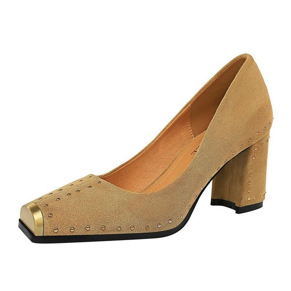 dress shoes ummewalo women's high heels arrival rivet design metal square toe pumps women ladies, Black
dress shoes ummewalo women's high heels arrival rivet design metal square toe pumps women ladies, Black