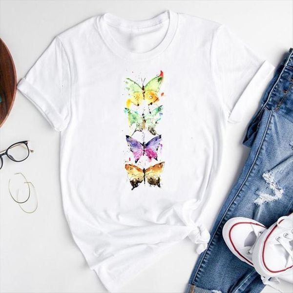 graphic butterfly watercolor trend women t shirts fashion print short sleeve summer female clothes tees shirt, White
graphic butterfly watercolor trend women t shirts fashion print short sleeve summer female clothes tees shirt, White