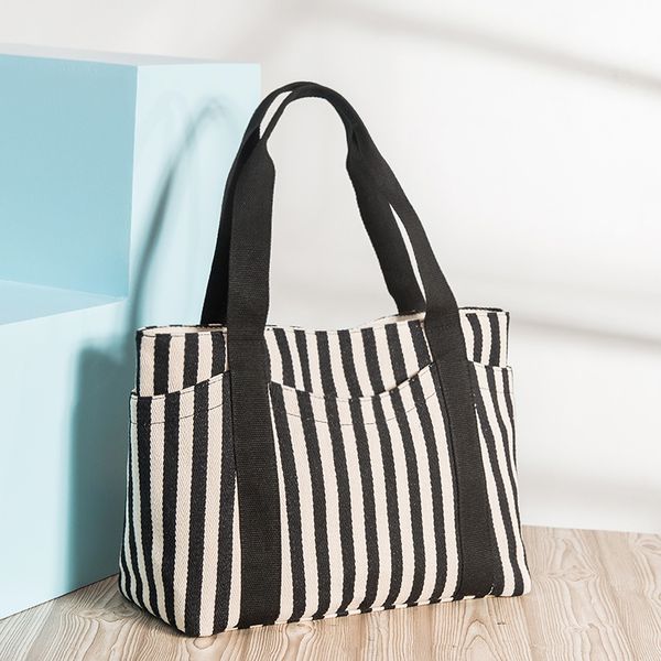 hbp manufacturers wholesale european and american fashion women's handbags striped canvas bags women's portable shoulder bags tote
hbp manufacturers wholesale european and american fashion women's handbags striped canvas bags women's portable shoulder bags tote