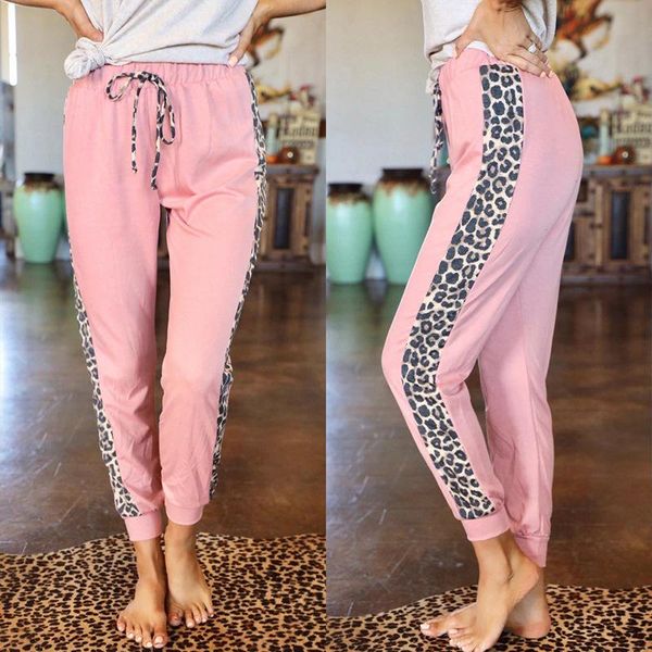 spot 2021 spring and summer european american women's leopard pattern stitching lace up casual pants om9474 & capris, Black;white
spot 2021 spring and summer european american women's leopard pattern stitching lace up casual pants om9474 & capris, Black;white
