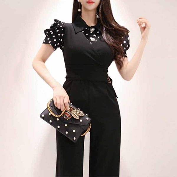 women's jumpsuits & rompers elegant korean style short sleeve formal women 2021 summer casual office ol work wear pencil, Black;white
women's jumpsuits & rompers elegant korean style short sleeve formal women 2021 summer casual office ol work wear pencil, Black;white