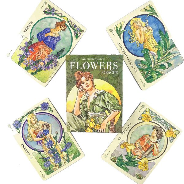 flowers oracles cards leisure party table game fortune-telling prophecy tarot deck with guide book
flowers oracles cards leisure party table game fortune-telling prophecy tarot deck with guide book