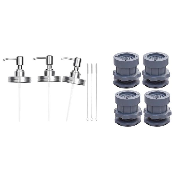 bath mats 1 set soap dispenser lids stainless steel pump & adjustable heighten washing machine pad
bath mats 1 set soap dispenser lids stainless steel pump & adjustable heighten washing machine pad