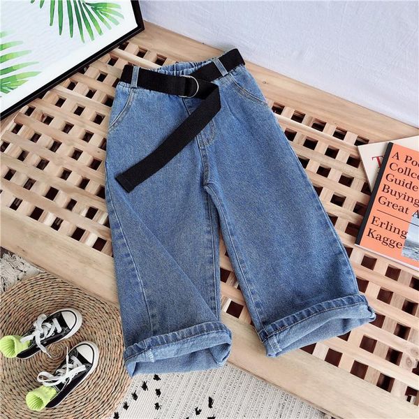 jeans loose straight pants girls bottom retro wide leg denim spring autumn casual clothes for 2-8 years old, Blue
jeans loose straight pants girls bottom retro wide leg denim spring autumn casual clothes for 2-8 years old, Blue