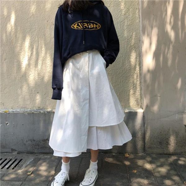 skirts 2021 long for women's harajuku korean style white black maxi skirt teenagers high waist school
skirts 2021 long for women's harajuku korean style white black maxi skirt teenagers high waist school