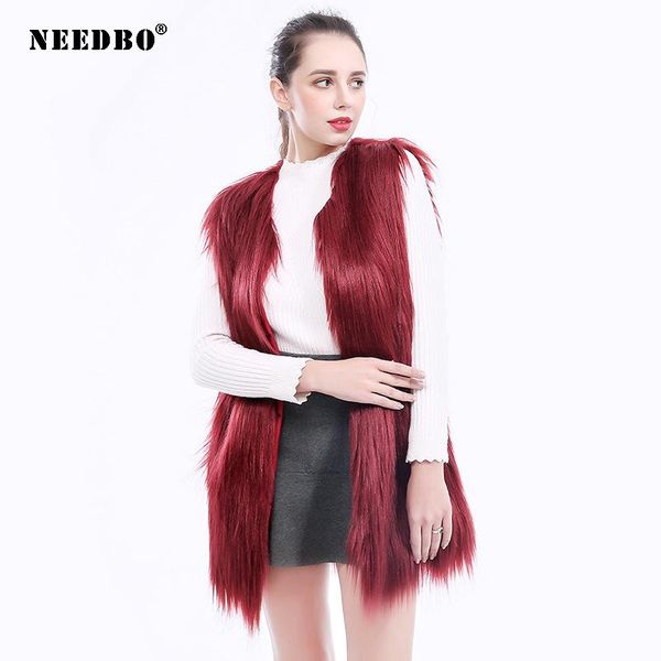 long vest faux fur coat autumn winter warm jacket oversize outerwear ladies female soft fluffy women, Black
long vest faux fur coat autumn winter warm jacket oversize outerwear ladies female soft fluffy women, Black