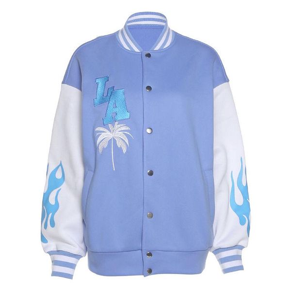 women's jackets college style trend harajuku american oversized jacket couple baseball uniform women coat flame embroidery pu sleeve, Black;brown
women's jackets college style trend harajuku american oversized jacket couple baseball uniform women coat flame embroidery pu sleeve, Black;brown