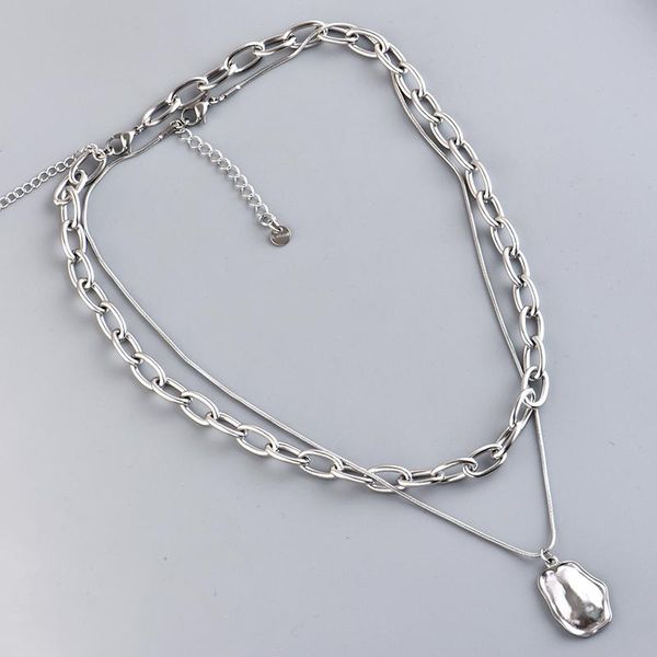 chains 316l stainless steel girl style tide hip-hop street niche high summer cold wind design sense double collarbone chain, Silver
chains 316l stainless steel girl style tide hip-hop street niche high summer cold wind design sense double collarbone chain, Silver