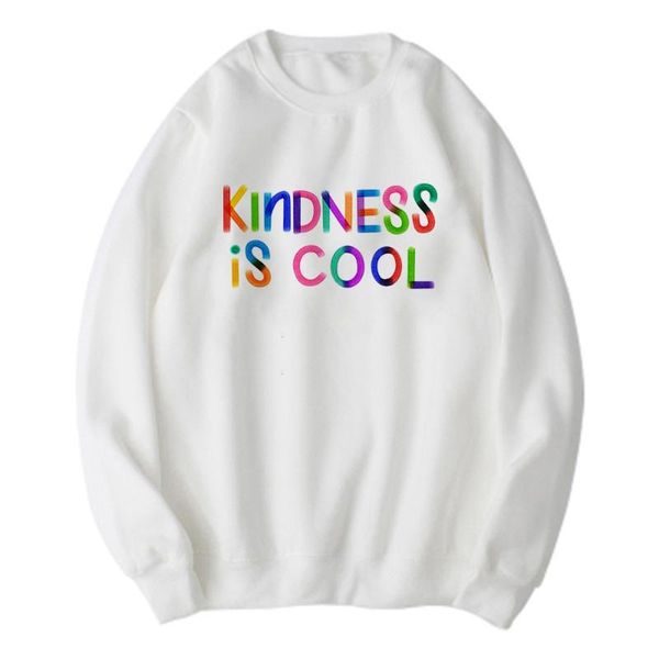 women's hoodies & sweatshirts fashion relieve stress hoodie kindness is cool printed with simplicity women crewneck sweatshirt summer t, Black
women's hoodies & sweatshirts fashion relieve stress hoodie kindness is cool printed with simplicity women crewneck sweatshirt summer t, Black