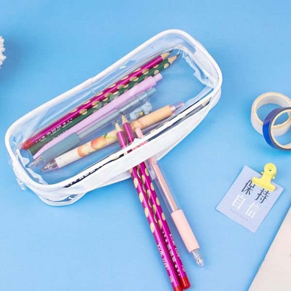 storage bags pencil case durable transparent waterproof office stationery organizer pouch cosmetic bag for girls and boys nin668
storage bags pencil case durable transparent waterproof office stationery organizer pouch cosmetic bag for girls and boys nin668