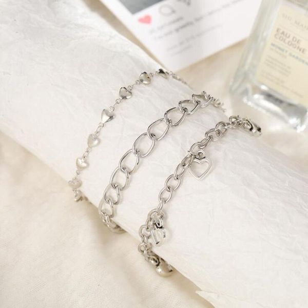 anklets trendy silver color heart-shaped chain love pendant anklet beach for women sandal barefoot ankle bracelet jewelry, Red;blue
anklets trendy silver color heart-shaped chain love pendant anklet beach for women sandal barefoot ankle bracelet jewelry, Red;blue