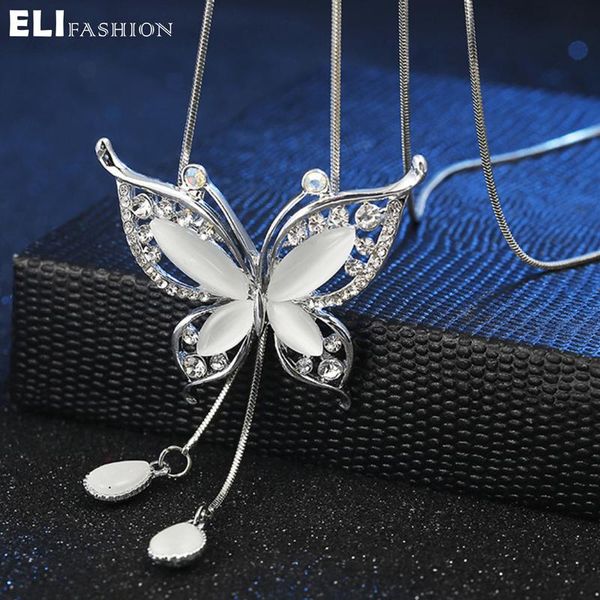 pendant necklaces elifashion rhinestone white butterfly long necklace female winter sweater chain all-match accessories fashion for women, Silver
pendant necklaces elifashion rhinestone white butterfly long necklace female winter sweater chain all-match accessories fashion for women, Silver