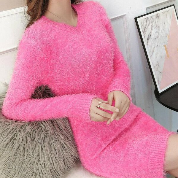women's sweaters women faux mohair fur sweater dress fluffy 2021 long jumper pullover stretch, White;black
women's sweaters women faux mohair fur sweater dress fluffy 2021 long jumper pullover stretch, White;black