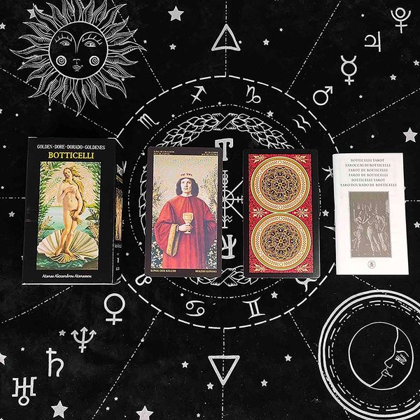 golden botticelli cards card tarot deck with guidebook board game family oracle for fate divination
golden botticelli cards card tarot deck with guidebook board game family oracle for fate divination