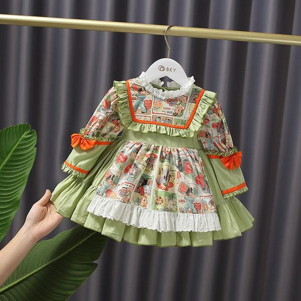 girl's dresses 2021 baby girl dress autumn princess splicing retro style embroidery girls party kids cartoon for, Red;yellow
girl's dresses 2021 baby girl dress autumn princess splicing retro style embroidery girls party kids cartoon for, Red;yellow